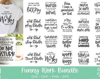 Funny Work SVG Bundle | Funny Office Quote Bundle | Work Humor svg Bundle | Funny Coworker quote | Sarcastic Work svg