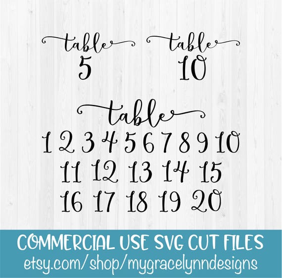 Download Wedding Table Numbers Wedding Sign Numbers Diy Wedding Etsy