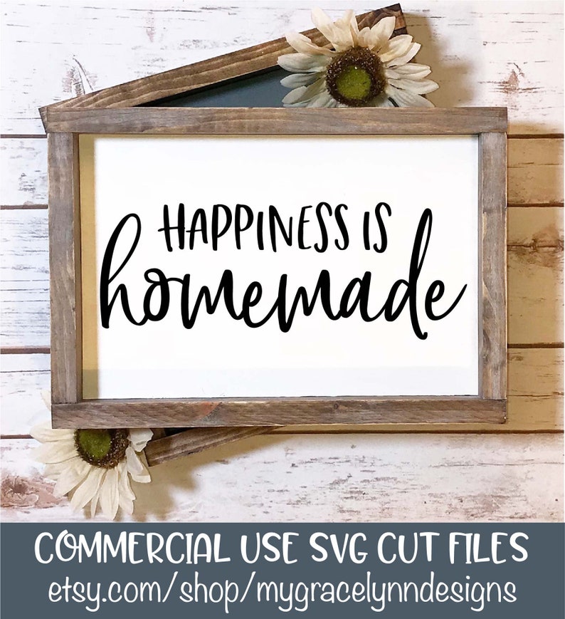Download Happiness Is Homemade SVG Cut File | Etsy