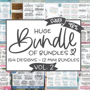 Huge SVG Bundle, 154 SVG Designs, Holiday & Home SVG Bundle, Beach, Camping, Teacher, Kitchen, Porch Quotes, Cricut Silhouette Mega Bundle