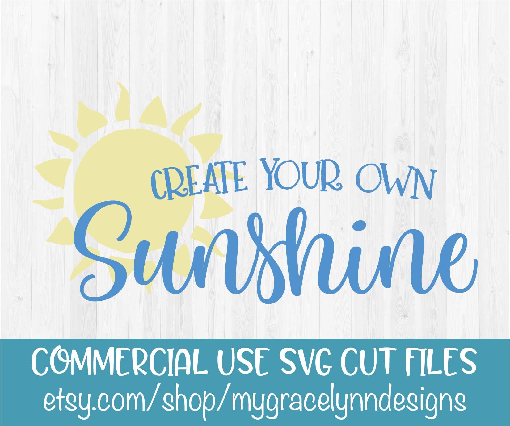 Download Create Your Own Sunshine Summer SVG Cut File | Etsy