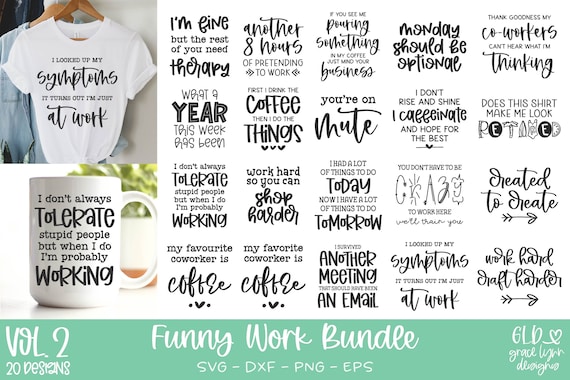 Funny Work SVG Bundle | Funny Office Quote Bundle | Work Humor svg Bundle | Funny Coworker quote | Sarcastic Work svg
