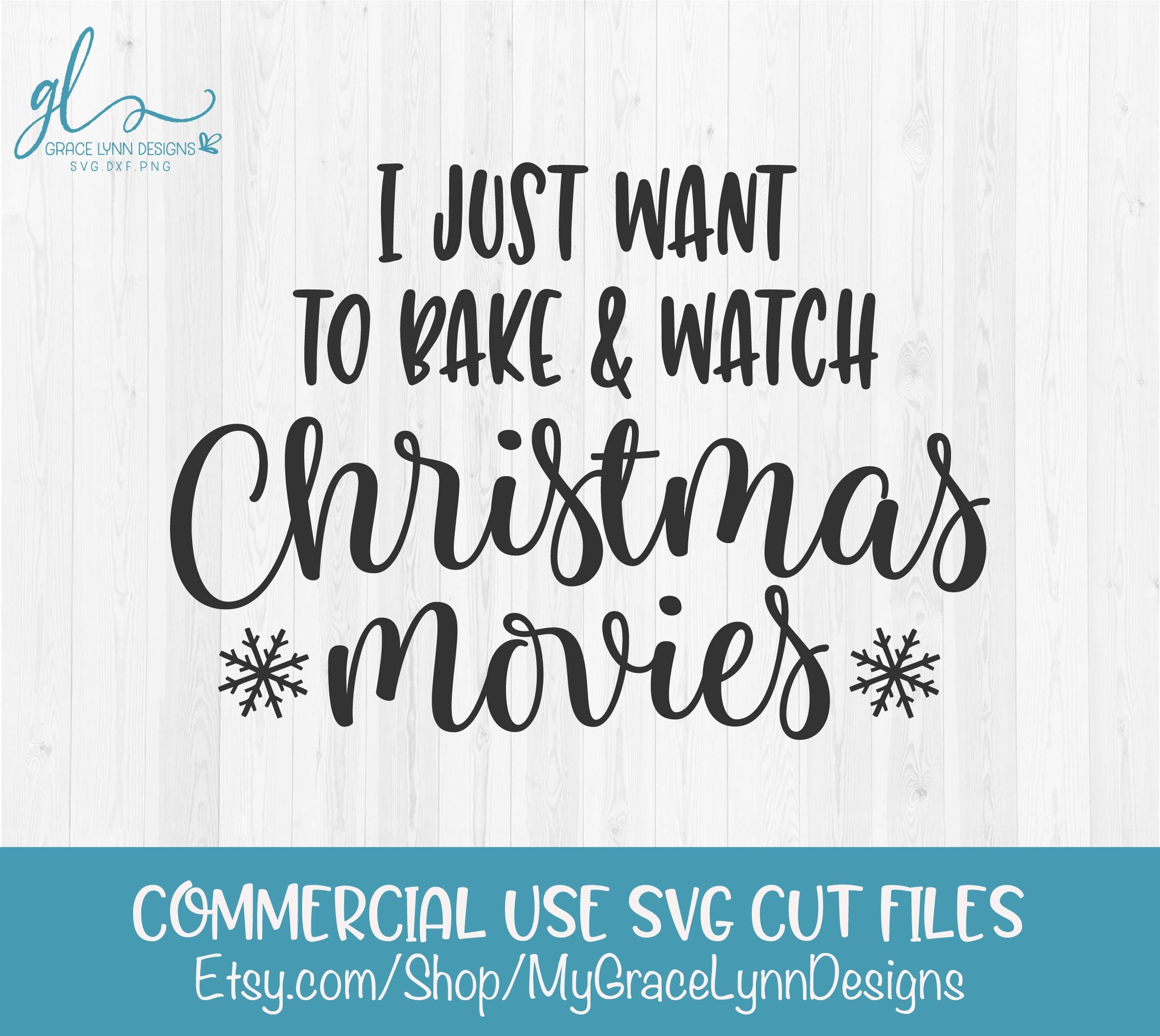 I Just Want To Bake & Watch Christmas Movies Christmas Cut | Etsy