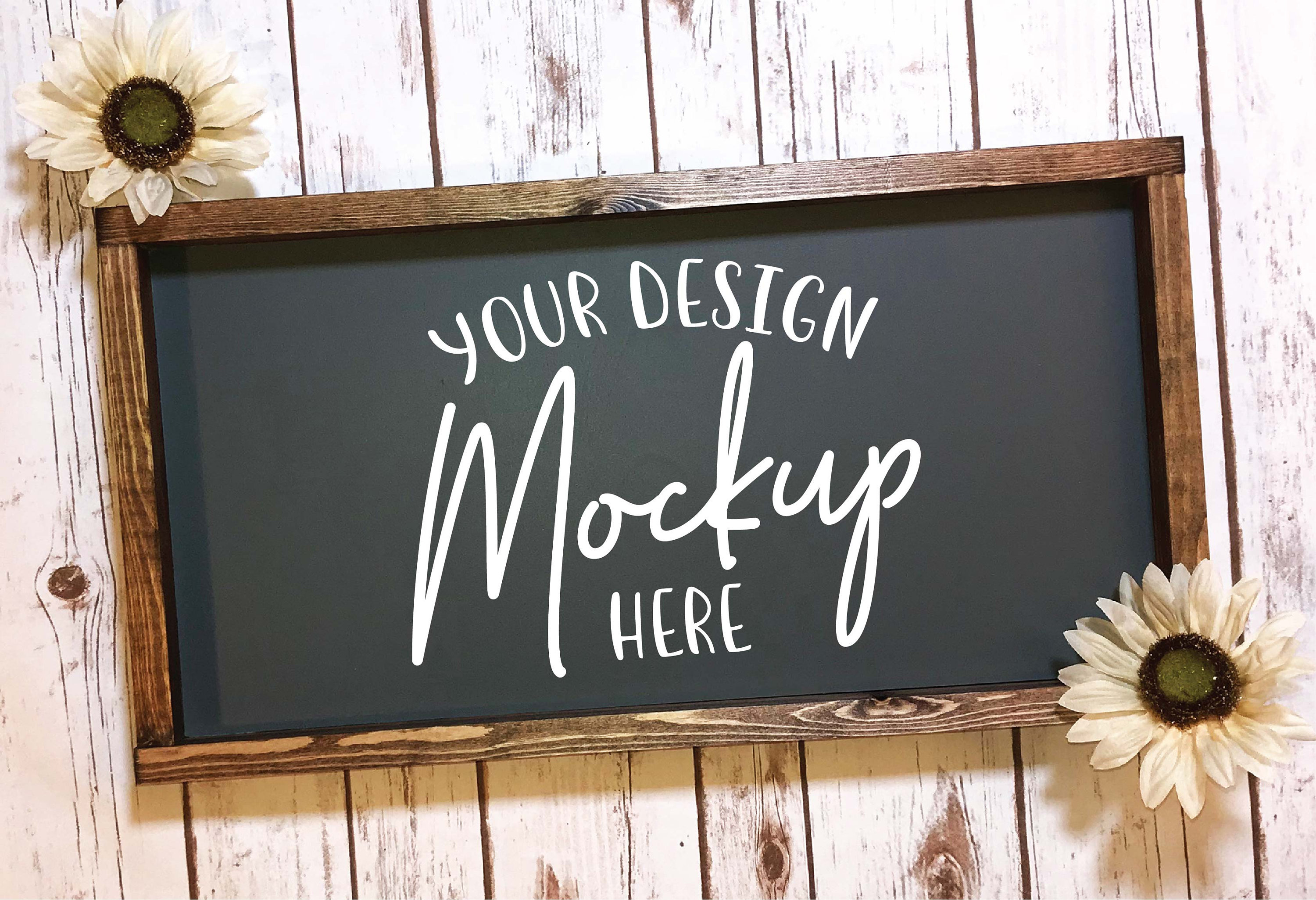 Download Wood Sign Mockup Digital Mock Up | Etsy