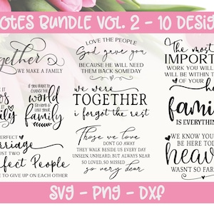 Zitate Bundle Vol. 2 - 10 digitale Schnittdateien - SVG, DXF & PNG