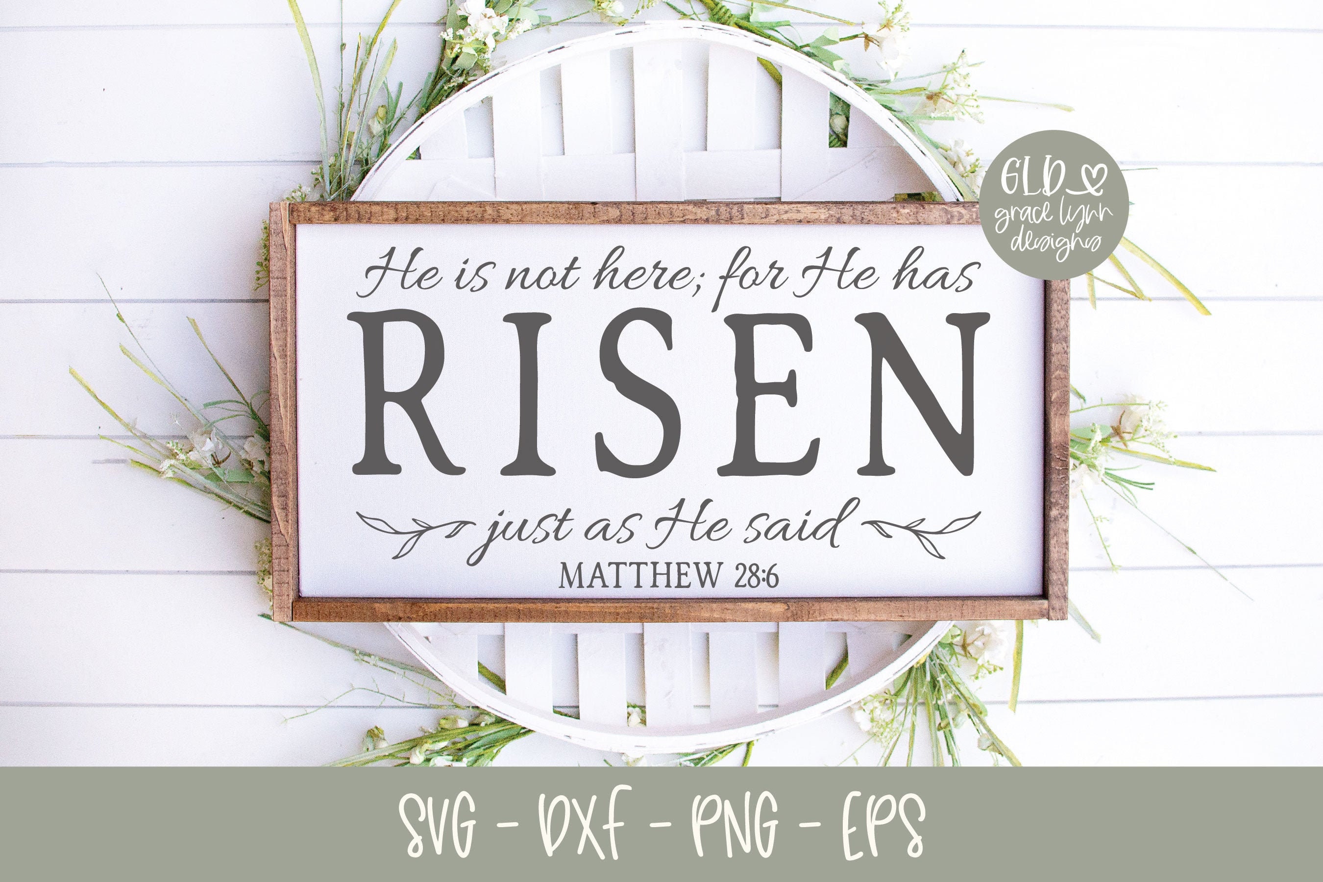 He Is Not Here For He Has Risen Just As He Said Matthew Etsy