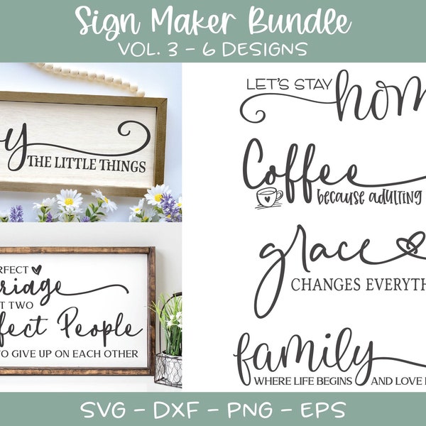 Sign Maker-bundel | Home Sign svg Bundel | Boerderij Quotes svg | Familie sign svg | Boerderij Sign svg | Familie Citaten | Home Teken citaten