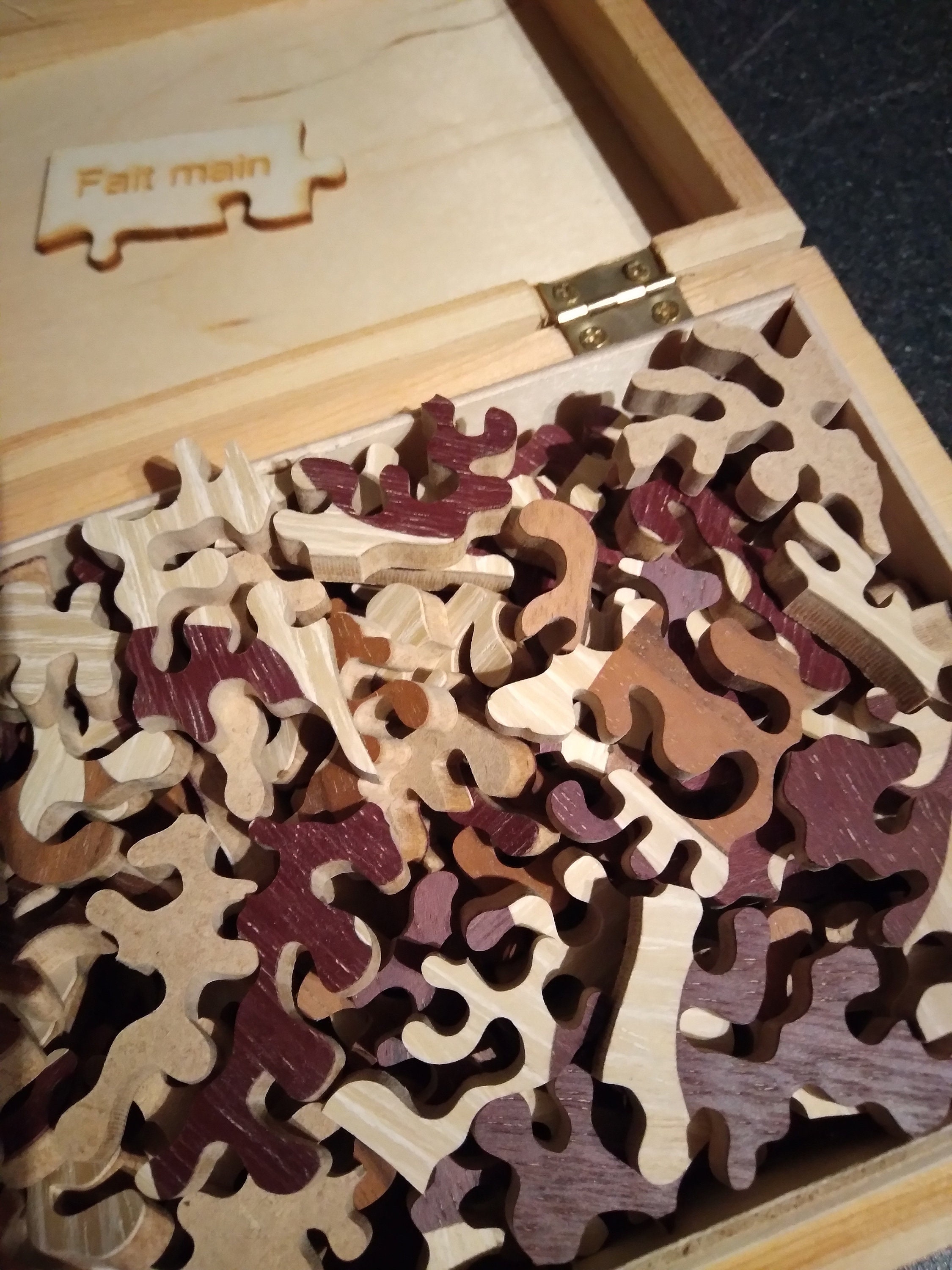 Puzzle en bois chaud 1000 pièces, mignon cure adultes enfants