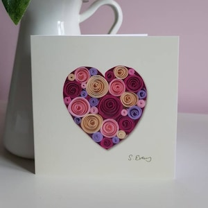 San Valentino, Cuore d'amore, Biglietto di auguri, Biglietto di compleanno, Bigliettino, disegno pennato di carta, Carta anniversario, Biglietto di nozze, Guarisci presto