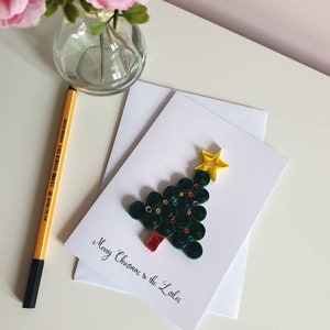 Cartão de Natal personalizado, cartão de árvore de Natal, cartão de Natal, cartão de Natal de lembrança, Feliz Natal, cartão de Natal em família, cartão festivo