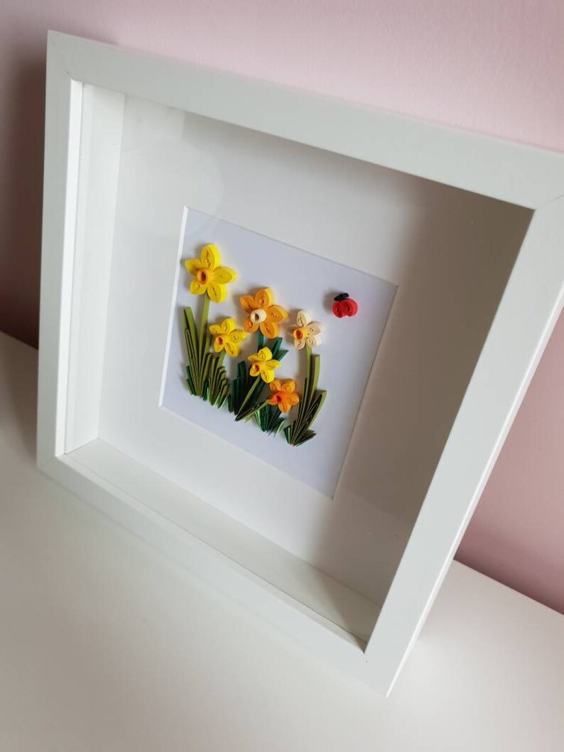 Daffodils Wall Art Spring Daffodils Paper Quilled Design Etsy UK