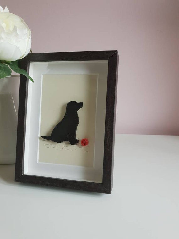 black dog wall art