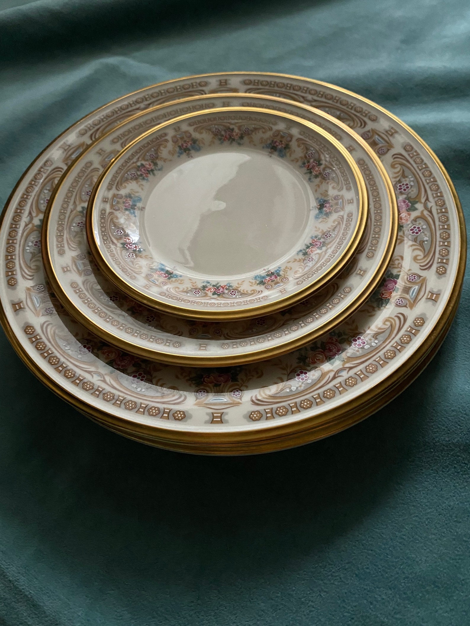Vintage Versailles Lenox plates OBO Etsy