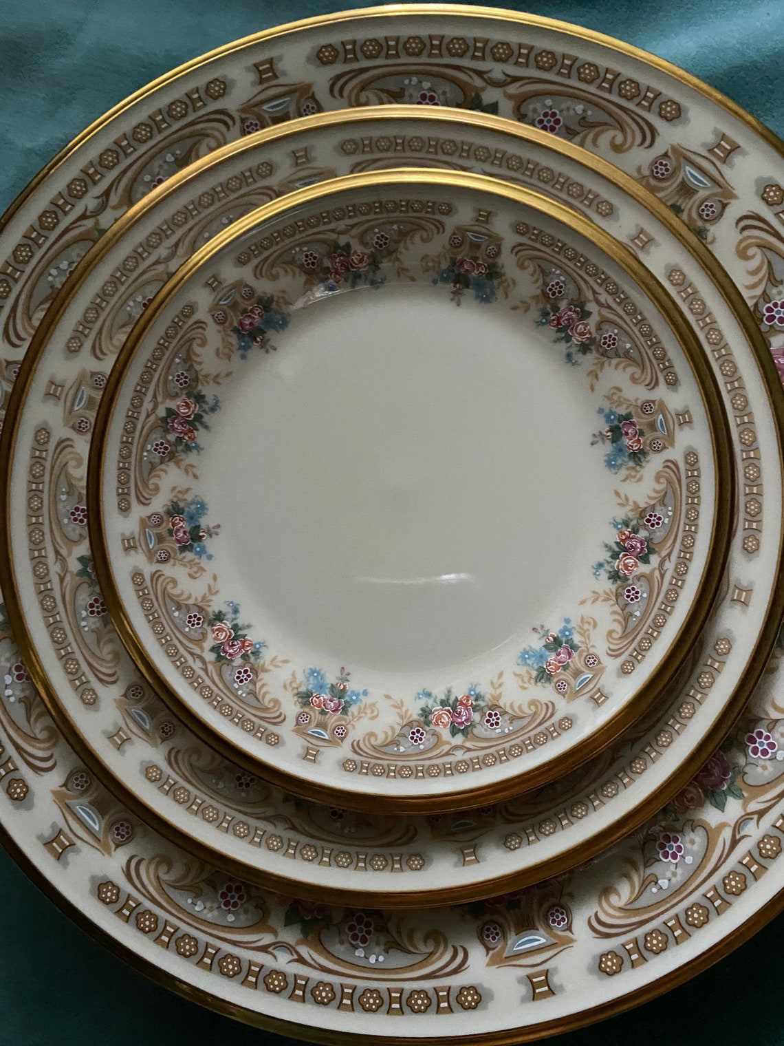 Vintage Versailles Lenox plates OBO Etsy