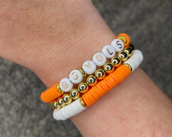 Go Vols stackable bracelets