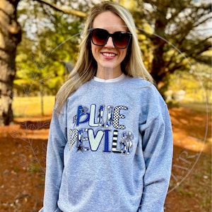 Etowah  | Sweatshirt | Gildan | Blue | D e v i l s |