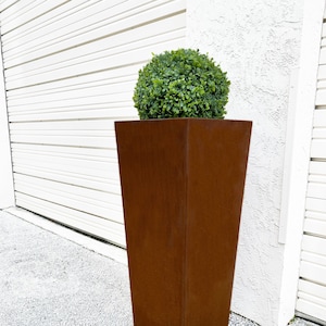 Corten Steel Tapered Planter