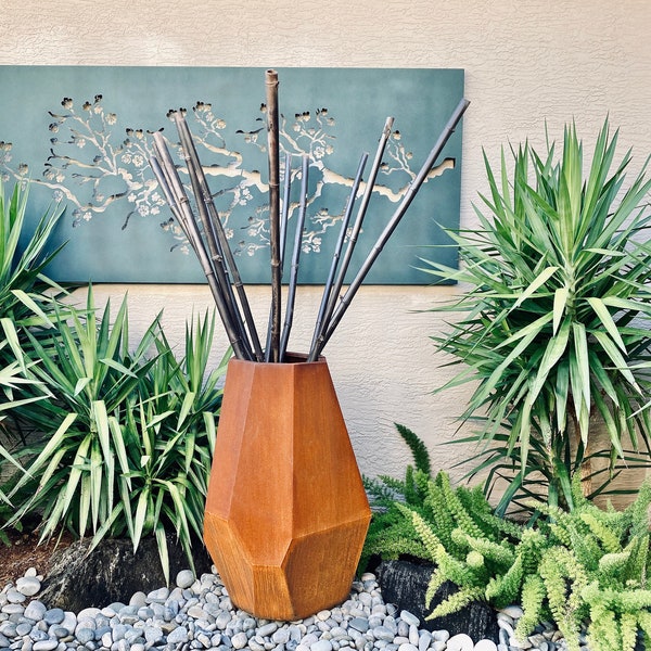 Corten Steel Geo Planter