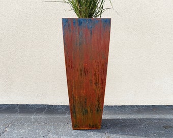 Corten Steel Radius Tapered Planters