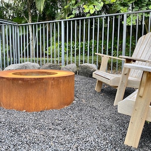 Circular Corten Steel Fire Pit