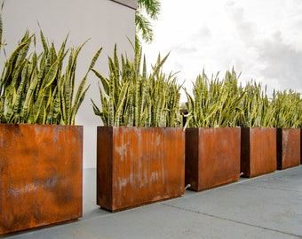 Corten Steel Edge Planters