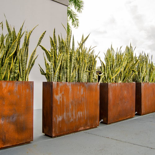 Corten Steel Edge Planters