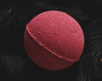 Scarlet Bath Bomb | Patchouli & Rose | Red Bath Bomb