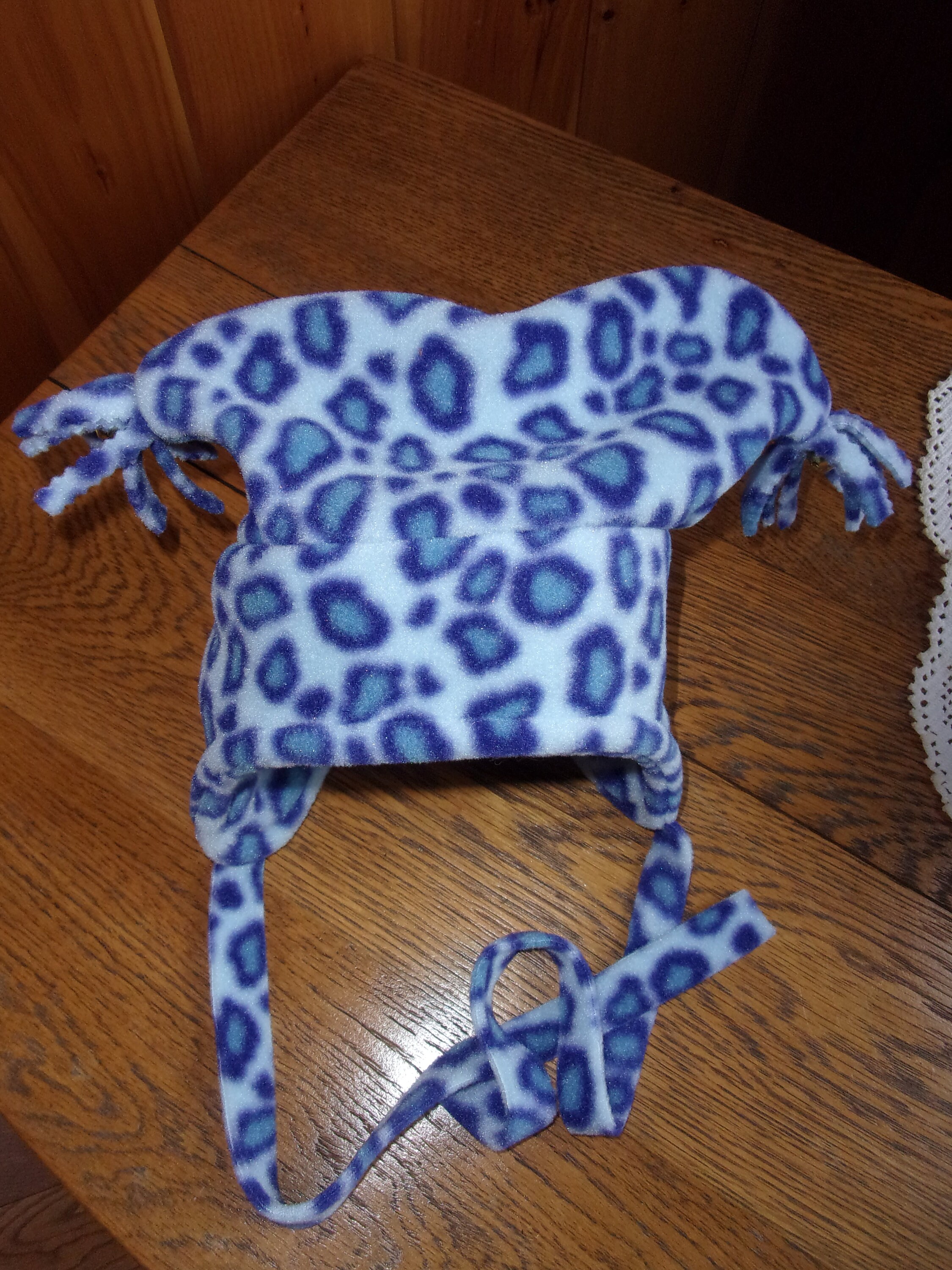 Blue Leopard Jester Hat in Small or 