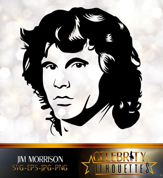 Jim Morrison Silhouette siluetas de artista silueta de Etsy México