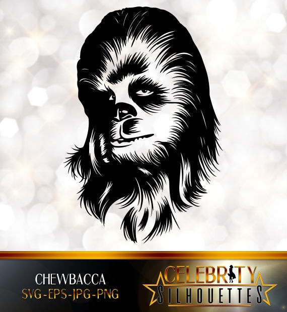 Chewbacca Silhouette artist silhouettes celebrity | Etsy