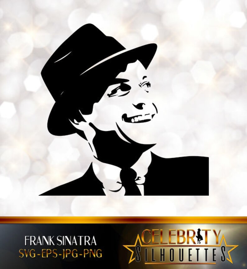 Frank Sinatra Silhouette Artist Silhouettes Celebrity Etsy