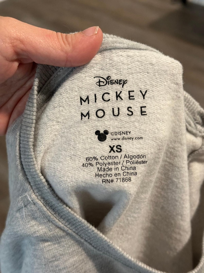 Disney Mickey Mouse Sweatshirt Women's Size Extra Small image 4
