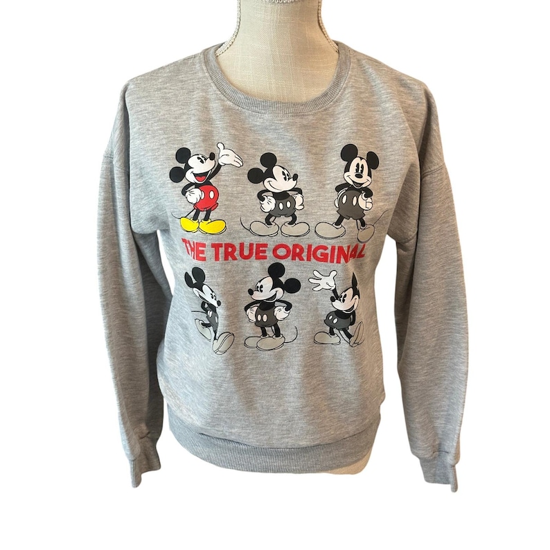 Disney Mickey Mouse Sweatshirt Women's Size Extra Small image 1