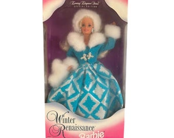 Vintage 1996 Mattel Winter Renaissance Barbie Doll #15570