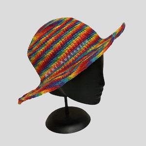 Rainbow Hemp/Cotton  Hat