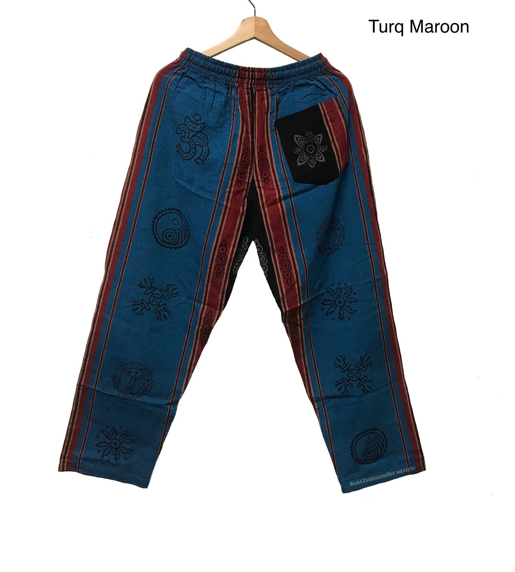 Men's Cotton Block Print Pant - Etsy