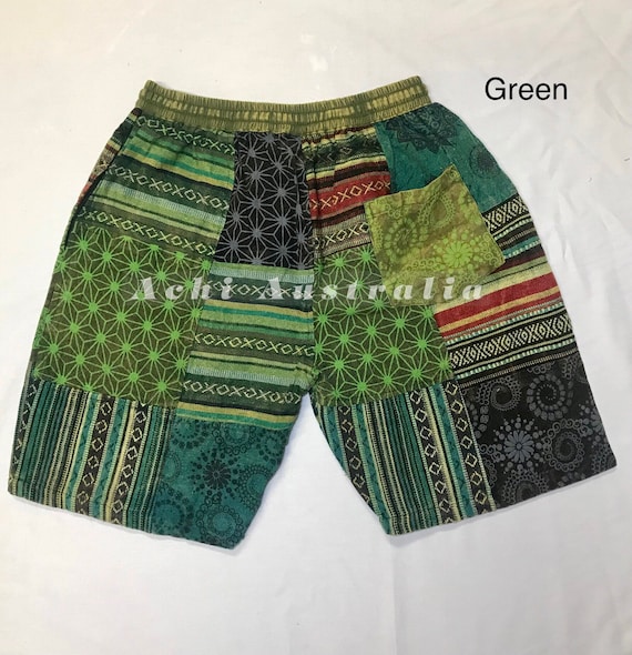 Hippie Mens Patch Shorts - Etsy