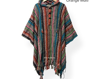 boho Hippie Cotton Poncho