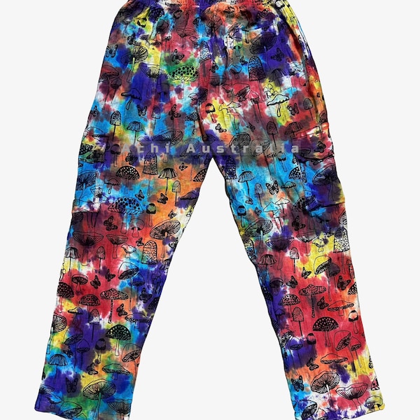 Tie dye Mushroom Cargo Pants