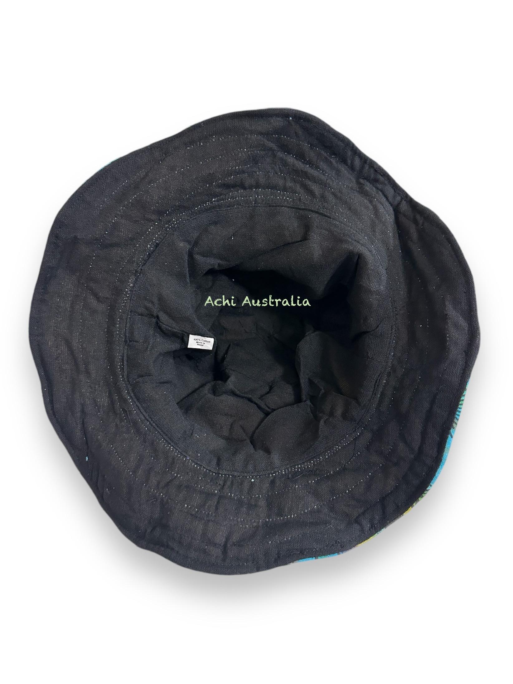 Rainbow Cotton Tie Dye Sun & Moon Hat With Extra Lining  display picture 3