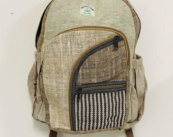 Beautiful boho Hippie Hemp/Cotton backpack