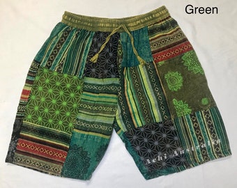Mens Hippie Patchwork Corduroy Shorts, - Etsy