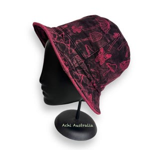 Sombrero de pescador con forma de hongo de algodón lavado a la piedra, tanto para hombre como para mujer