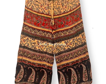 Pantalon large taille haute pour femme