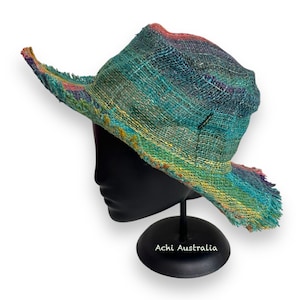 Rainbow Hemp Hat with extra lining