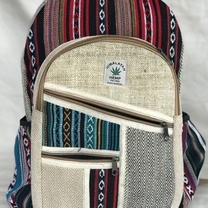 Gheri Hemp/ Cotton backpack( New Arrival)