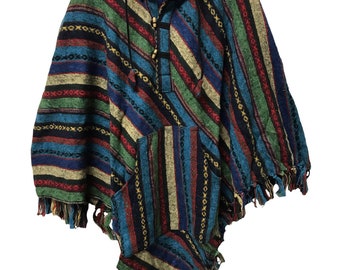 Boho Hippie Cotton Poncho