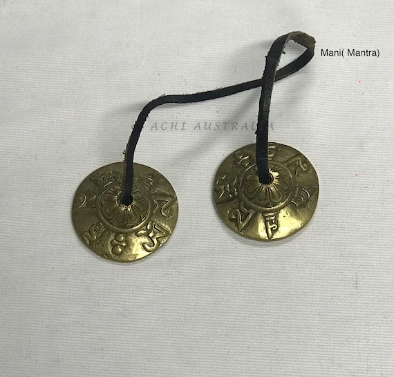 小さなティンシャ シンバル: チベットの瞑想癒しの楽器 - Etsy 日本