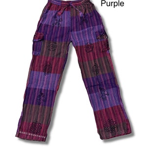 Pantalones cargo de algodón para hombres y mujeres.