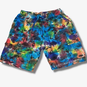 Tie dye Mushroom Cargo Shorts